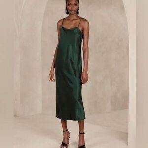 Banana-republic Women's Green 100% silk Dress